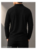 A 2 Z BEST Men's Full Sleeve Half Zip T-Shirt
