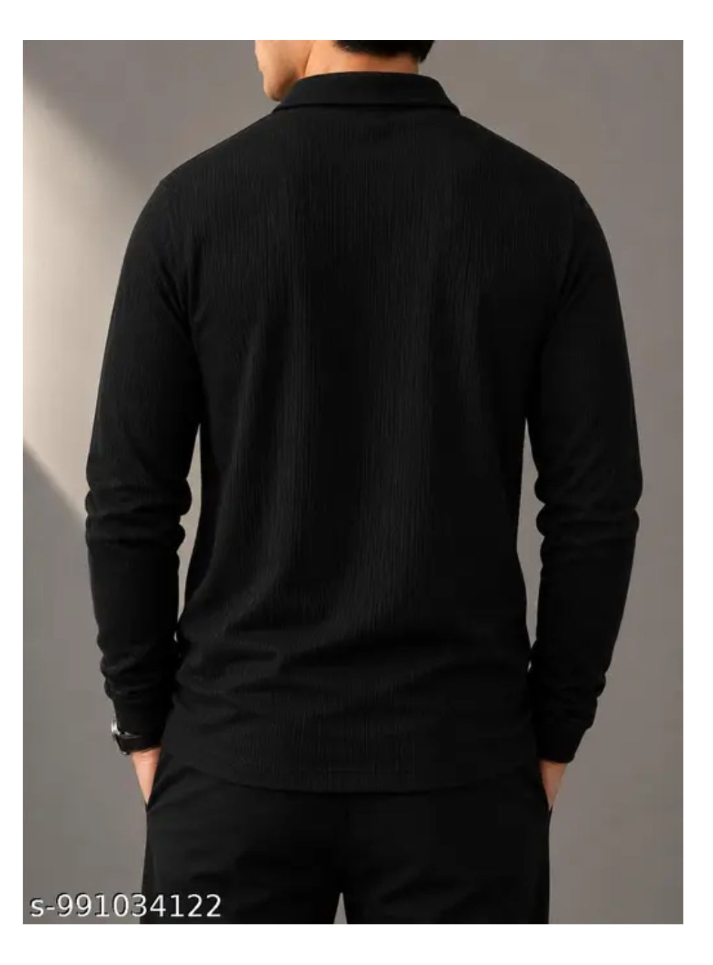 A 2 Z BEST Men's Full Sleeve Half Zip T-Shirt