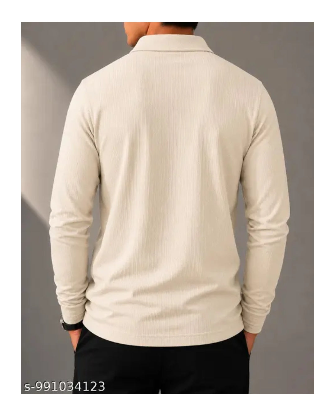 A 2 Z BEST Men's Full Sleeve Half Zip T-Shirt